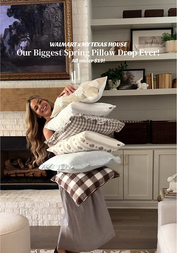 My Texas House x Walmart Spring Pillow Launch!