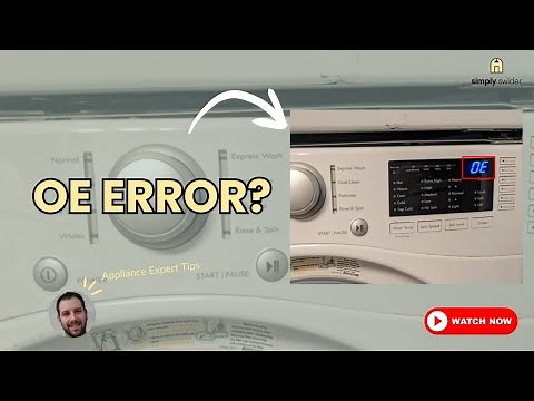 Kenmore Washer OE Error Code? 5 Fixes That Work (90% SUCCESS Rate!)