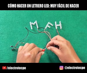 Cómo hacer un letrero LED, muy fácil y práctico. #ElectrónicaAyD 👉Capacítate con nosotros → http://bit.ly/CursosElectrotec 📲 Síguenos *Youtube → https://goo.gl/LK4kD1 *Instagram → https://www.instagram.com/electrotecpe/ | Electrotec