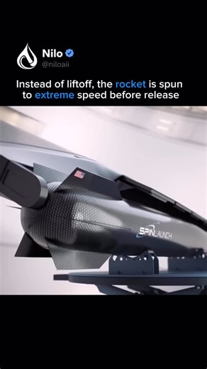 Nilo on Instagram: "SpinLaunch is redefining how rockets reach space by replacing traditional fuel-heavy first stages with a massive centrifugal launch system. Instead of igniting engines on the ground, the rocket is spun inside a sealed vacuum chamber at extreme speeds before being released at hypersonic velocity. This approach dramatically reduces fuel consumption, launch costs, and carbon emissions, offering a more sustainable path to orbit. After release, the vehicle ignites its engines mid-