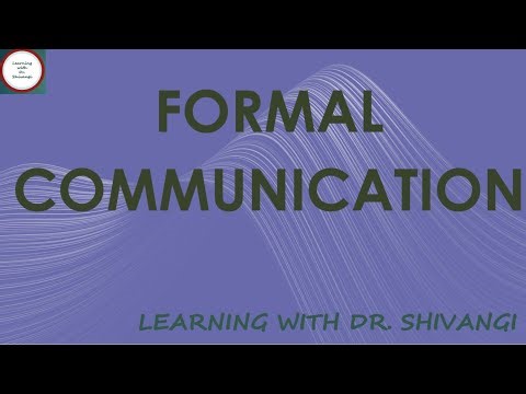 Formal Communication