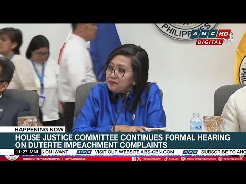 MOMENT: House Justice panel officially begins presentation of evidence in VP Sara impeachment | ANC