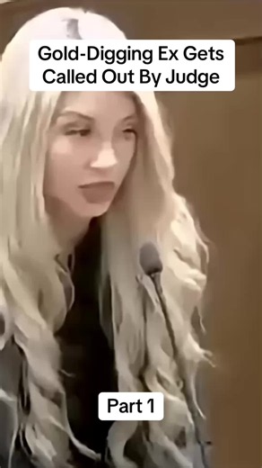 Part 01: Gold-Digging Ex Gets Called Out By Judge #justice #judge | gold digger