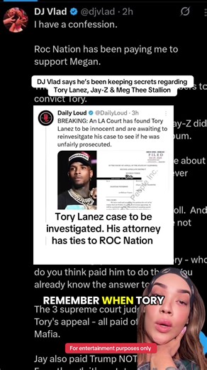 DJ Vlad says he’s been keeping secrets regarding Tory Lanez, Jay-Z & Meg Thee Stallion #djvlad #torylanez #megantheestallion #jayz #fyp