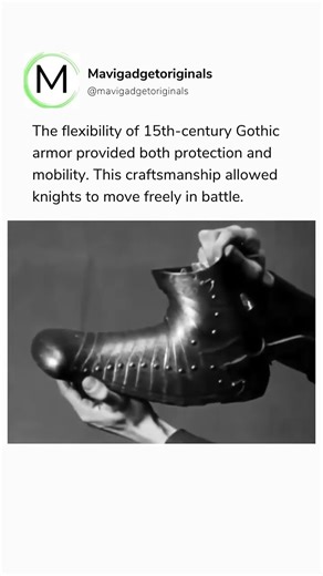 The 15th-century Gothic armor represented.