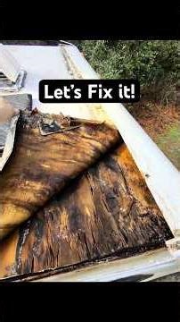 RV Roof Repair. Let the fun begin!
