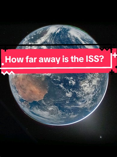 How far away is the ISS? How about the moon? #nasa #physics #stem #moon