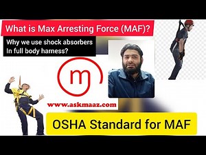 What is Max Arresting Force? Why we use shock absorbers in full body harness? OSHA Standard for MAF
