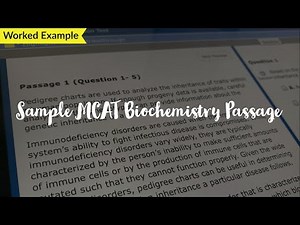 WORKED EXAMPLE - AAMC MCAT BIOCHEM PASSAGE