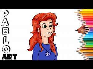 How to draw Ms. Fiona Felicity Frizzle from The Magic School Bus | Learn to Draw step by step