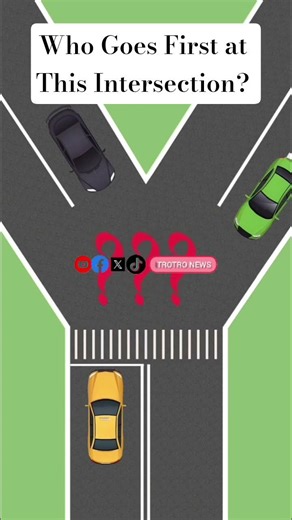 Who Goes First at This Intersection? #shorts #rightway #roadsafety #drivingtips #intersections