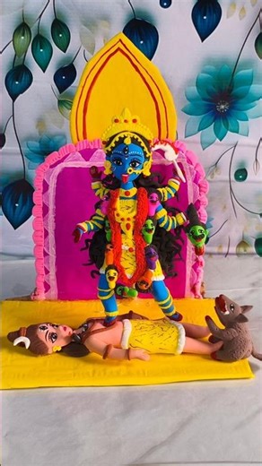 ✨ Handmade Maa Kali Idol with Air Dry Clay | Diwali Special Clay Art | Kali Puja Decoration Idea