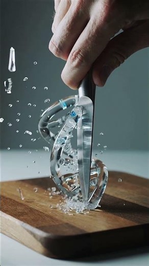 ASMR Cutting a Glass DNA Strand 🧬✨ | Hyper-Realistic Science Slicing Sounds #relaxing #asmr #relax