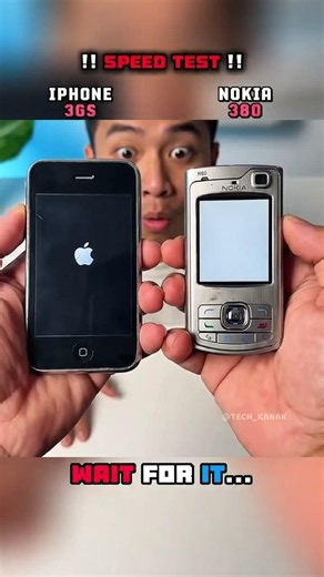 ⚡🫠 iPHONE 3GS VS NOKIA 380 SPEED TEST!! 🚀#shorts #vairal