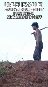 Unbelievable! Found Treasure Chest in my dream near mountain cliff | Primitive Unique Tool