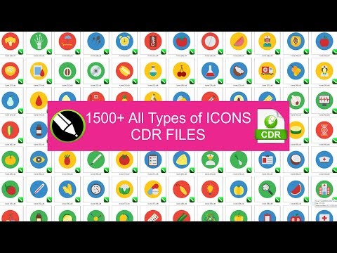 1500+ Icons CDR Files Bundle Free For Download