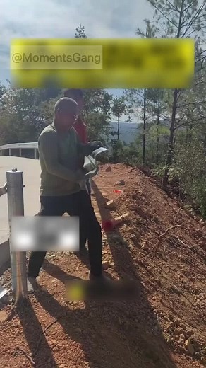 Installing New Guard Rails at a Construction Site