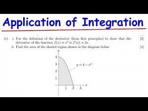 Application of Integration | calculus