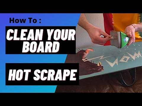 Cleaning and Preparing your Snowboard for the Season : How to Hot Wax Scrape