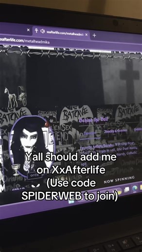 SPIDERWEB to join 🗣️ #goth #gothic #deathrocker | Goth