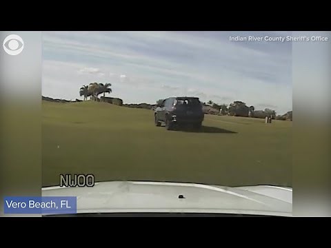 Woman leads police chase through golf course