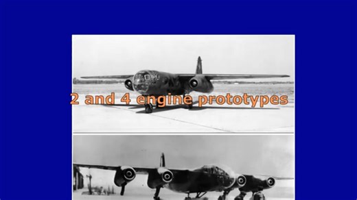 Arado Ar 234 Blitz ("Lightning") was a German-designed, twin-engine, jet-powered aircraft and the world's first operational turbojet-powered bomber and reconnaissance aircraft. It saw limited service with the Luftwaffe during the final months of World War II, where its high speed made it virtually impossible for Allied piston-engine fighters to intercept. Key Features and History Role in WWII: Primarily used for high-speed reconnaissance missions over the Allied beachheads in Normandy and Britis