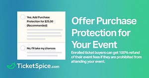 Sell Tickets Online and Offer Event Purchase Protection