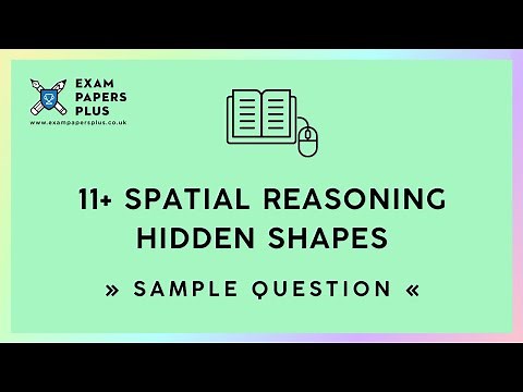 11+ (11 Plus) Exam, Spatial Reasoning: Hidden Shapes, Sample Question