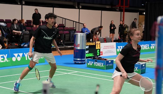 66. Badminton-Staatsmeisterschaft: Der Federball fliegt in der Luft der Wiener Stadthalle