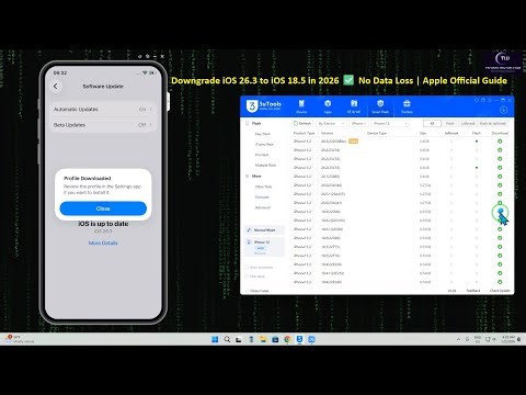 📱 Official Apple Method: Downgrade iOS 26 → iOS 18.5 Without Losing Data✅