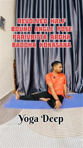 Revolved Half Bound Angle Pose Parivritta Ardha Baddha Konasana