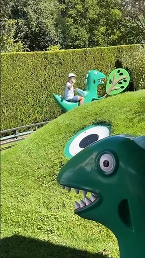 Roar🦖Peppa Pig’s World Dino Ride!😳 #shorts #fun #familyfun #peppapig #peppapigworld #dinosaur