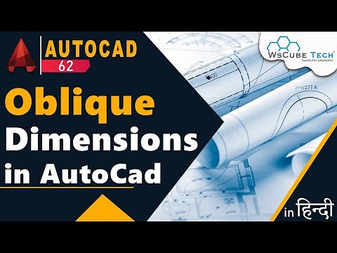 AutoCad Oblique Dimensions | Learn Oblique Dimensions in AutoCad | AutoCad Tutorial #62