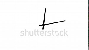Animated Clock Hands on White Background