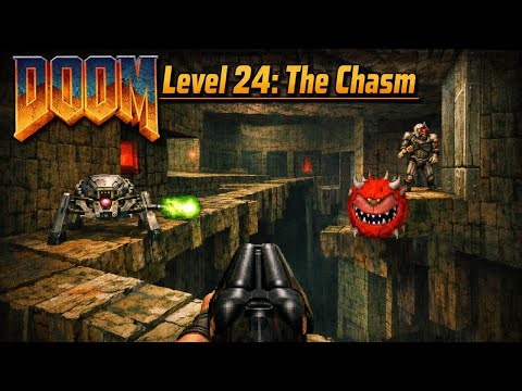 Doom 2 1994 play-through - Level 24: The Chasm
