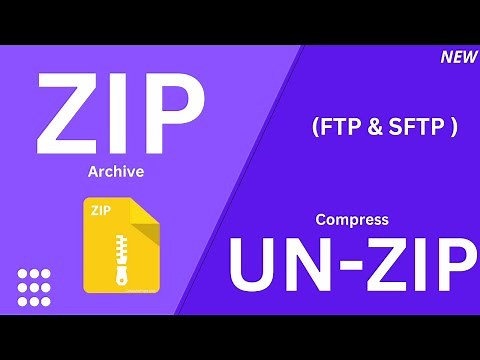 How To UNZIP AND ZIP files using SFTP and FTP on any vps remote server | hosting