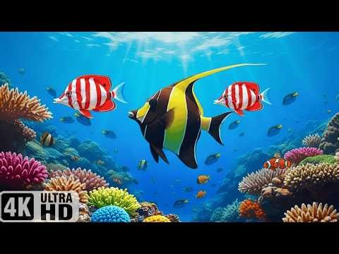 Ocean Wildlife 4K 🌊 | Spectacular Underwater Paradise | Vibrant Coral Gardens and Graceful Fish