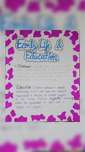 Albert Einstein Project File |Life Style of Albert Einstein | Project Work | English |Class 9