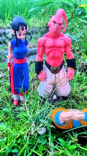 Shadso Gaming | Goku is buried in the grass and is shocked because Chichi and Majin Buu are there#dragonball #shorts | Instagram