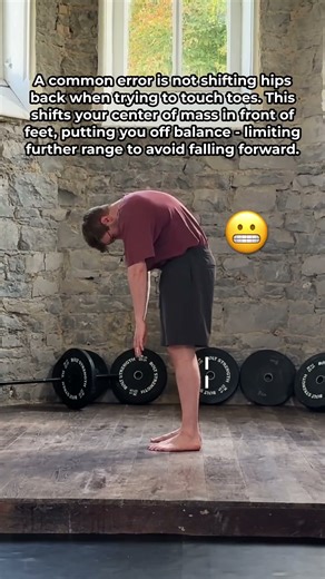 Making this mistake when touching your toes?