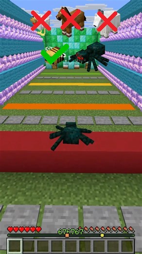 Mobs VS Wall #minecraft #minecraftshorts #shorts