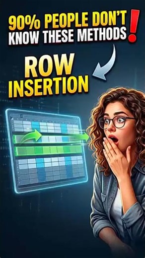 How to insert Rows in MS Excel #exceltips #excelshorts
