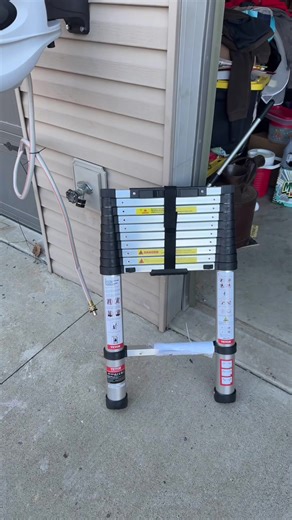 Vevor telescoping ladder is heavy duty supports up to 400 pounds depending on the angle which is climbing collapses down to 30 inches approximately make it easy to store and transport perfect for RVs#tiktokshopjumpstartsale #vevor #ladder#rv#collapsible