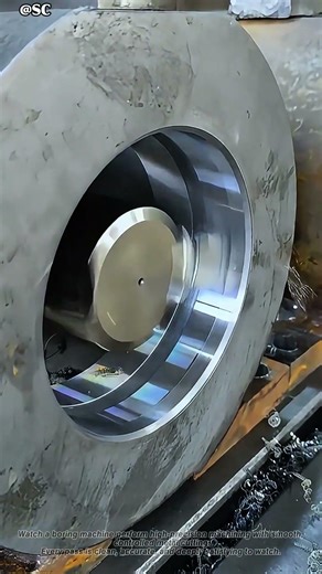Boring Machine Precision Machining in Action 🔩 Perfect Metal Cutting
