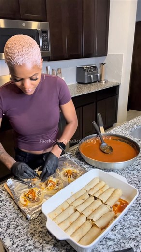 1.4M views · 54K reactions | Cooking Dinner | Beef Enchiladas | Refried Beans | Red Rice . . . #homecooking #cooking #dinner | Jess Be Cooking | Facebook