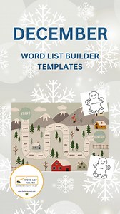We’ve had some fun and exciting new additions inside Word List Builder for December. There are new word cards, word sorting templates and game boards. ⛄️ Word list builder makes creating word cards and games simple and fun! Sign up to try word list builder today! ➡️ Head to the links in my bio to check it out. #emilygibbons, #theliteracynest, #strugglingreader, #readinghelp, #togetherinliteracy, #wordlistbuilder #supportingstudents, #OGtutor, #multisensoryinstruction, #structuredliteracy, #dysle