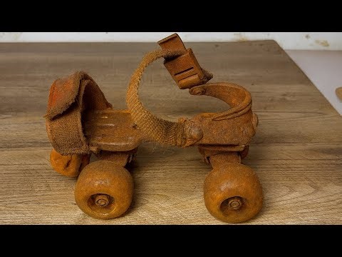 Restored a Totally Destroyed Roller Skate -UNBELIEVABLE Results!