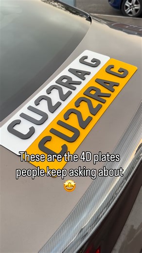 The 4D plates people won’t stop talking about 👀 Custom made. Clean fitment. DM us for yours. 📍Cardiff #numberplates #4dplates #carmods | Plate Precision