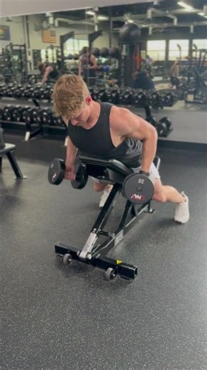 Chest Supported Supinated Dumbbell Row