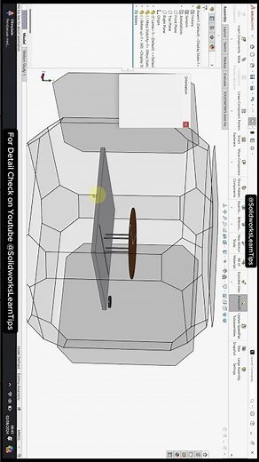 Assembly setup for motion analysis solidworks table stablity test #solidworksmotion
